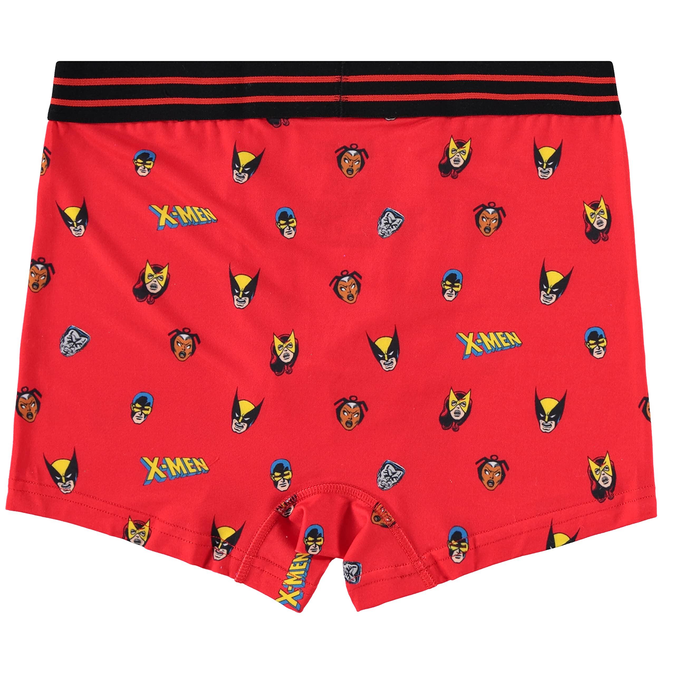 Marvel Marvel Mens Comics Boxer Briefs - X-Men Wolverine Mens Underwear - 2 Pack Boxer Briefs (Multicolor, Medium)