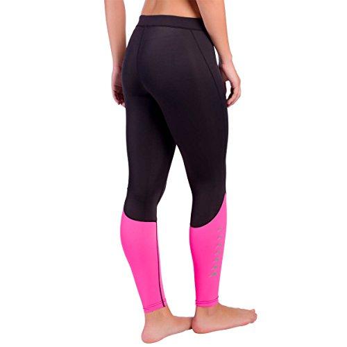Zensah Zensah Women's XT Compression Tights, Neon Pink, Small