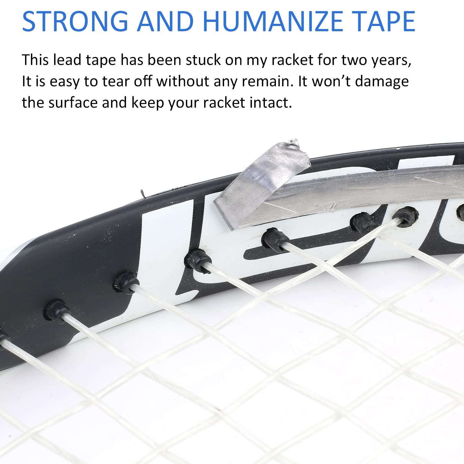 SummerHouse SummerHouse 1/4 × 197 Inch Squash Tennis Racquet Pickleball Paddle Racket Head Lead Tape Foil Excellent Adhesive Weight Lead