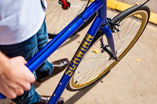 Schwinn Kedzie Single Speed Fixie Road Bike Lightweight Frame for City Riding 28 inches Blue