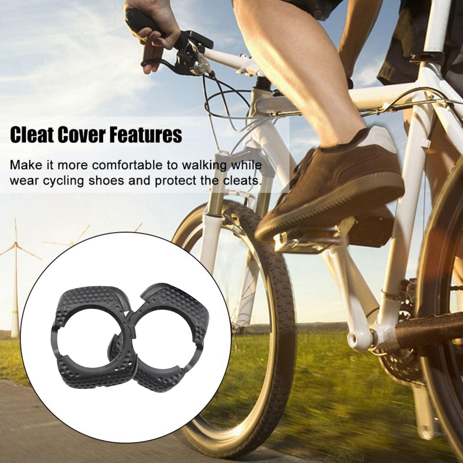 Specialookbmc Specialookbmc 2Pcs Cleat Pedal Cover Quick Release Anti-Slip Bicycle Action Cleats Protection Cover for Wahoo Speedplay Zero Aero Nano COMP (Black)