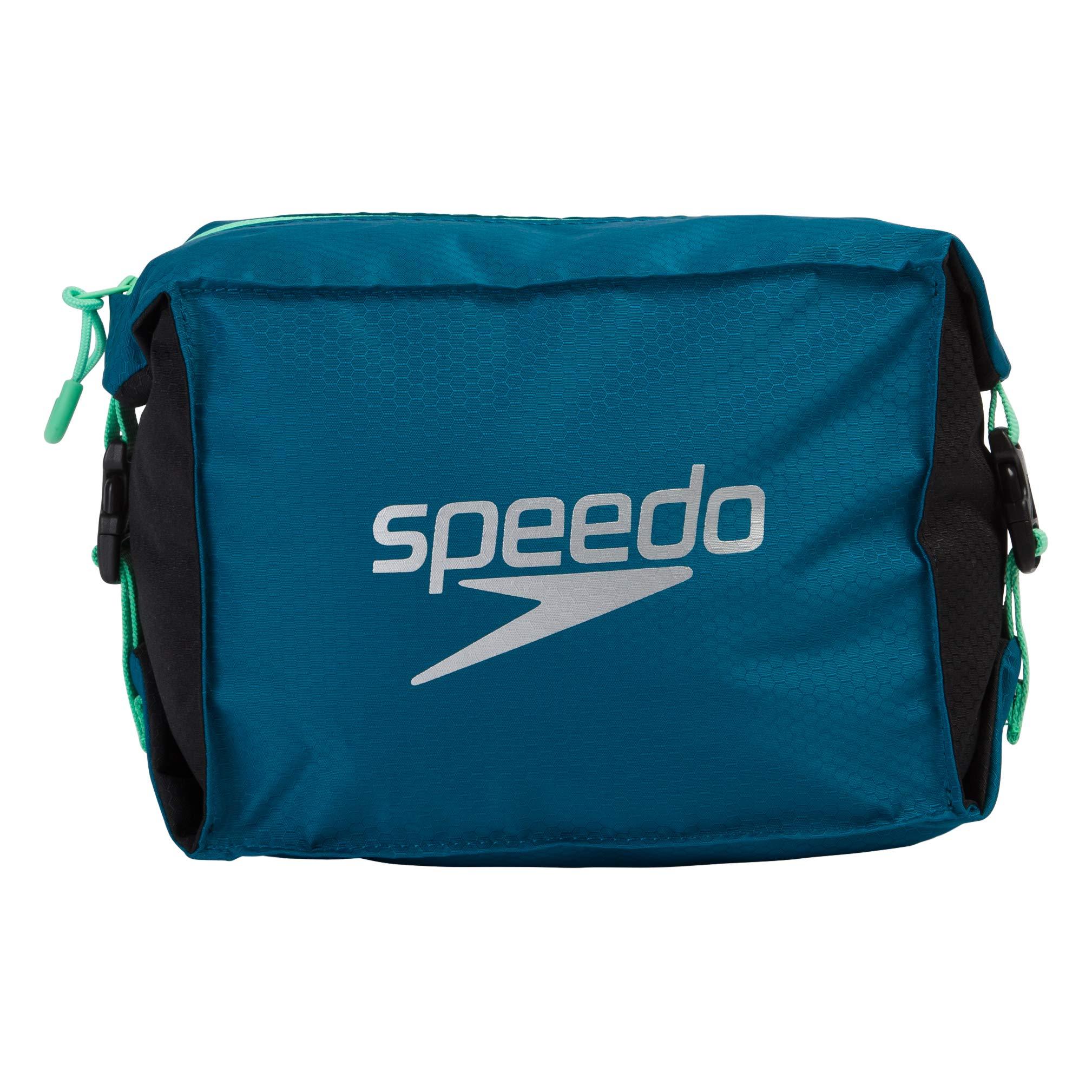 Speedo Speedo Unisex Pool Side Bag | Poolside | Gym, Nordic Teal/Black/Green Glow, One Size