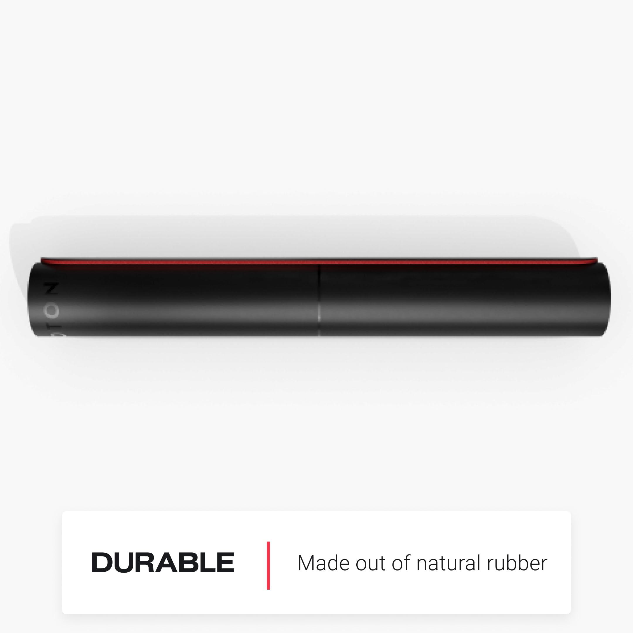 Peloton Peloton Reversible Workout Mat | 71 x 26 with 5 mm Thickness, Premium Heavy-Duty Floor & Yoga Mat, Tear & Scratch Resistant,Black, Red