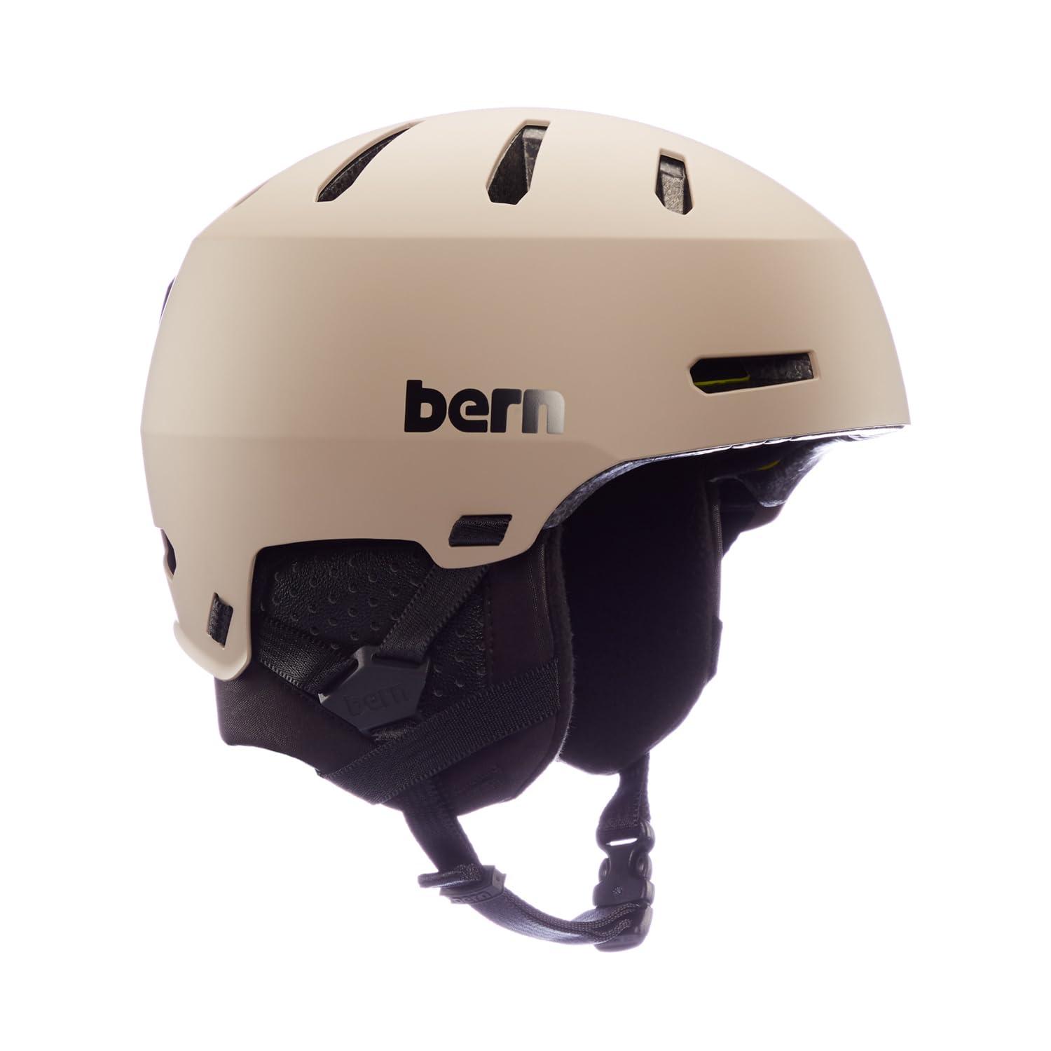 BERN Bern Macon 2.0 Adult Snowsports Ski and Snowboard Helmet for Men and Women, Brim Style, Multisport Certified, MIPS Rotational Impact Protection, Adjustable Fit, Removable Liner, Anti-Fog Ventilation