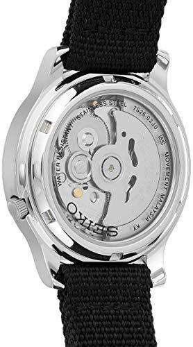 Seiko SEIKO Men's SNK809 5 Automatic Stainless Steel Watch with Black Canvas Strap