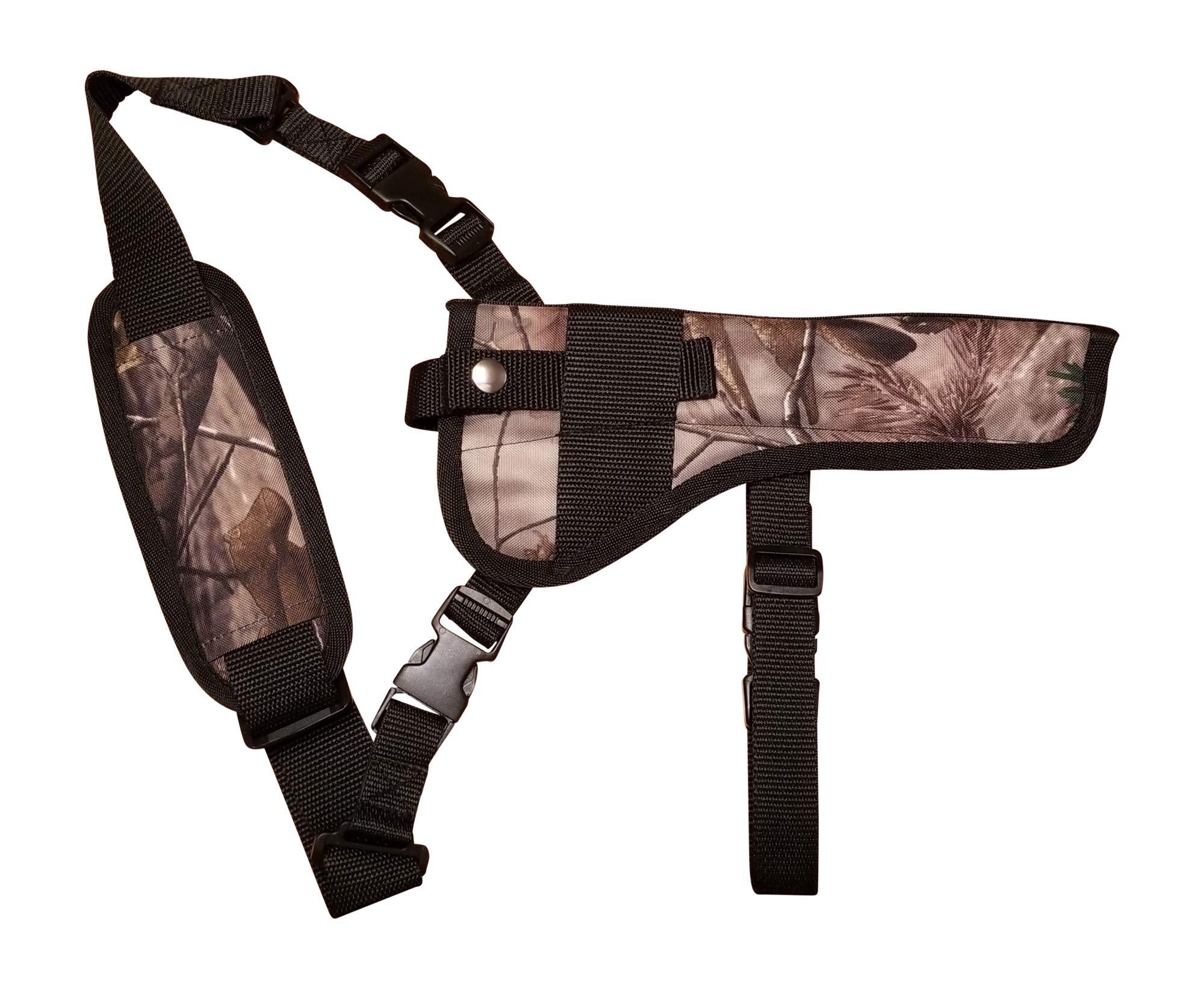 Silverhorse Holsters Silverhorse Holsters Chest/Shoulder Gun Holster | Fits Ruger Redhawk, Super Redhawk, Super Blackhawk Revolvers in 5.5" - 10.5" Barrel Lengths (10.5" Barrel Right Hand, Hardwood Camo)