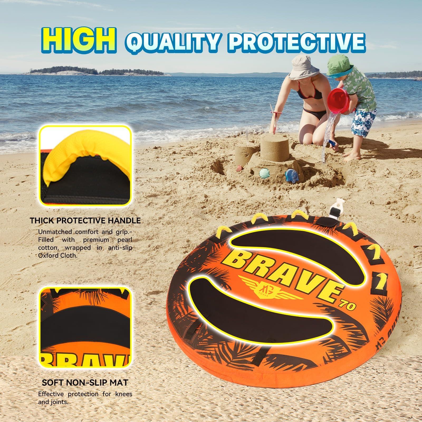 XGeek XGeek Towable Tubes for Boating,1-4 Rider Water Sport Towables for Boat to Pull,Heavy-Duty Boat Tubes for Tubing,Water Tubes for Boats with Stronger 840D Nylon Cover