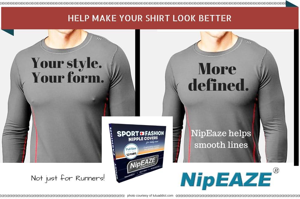 NipEaze Nipple Covers for Men,100Pcs(50Pairs) Mens Nipple Covers,Anti-Chafing Running Nipple Covers Men and Women