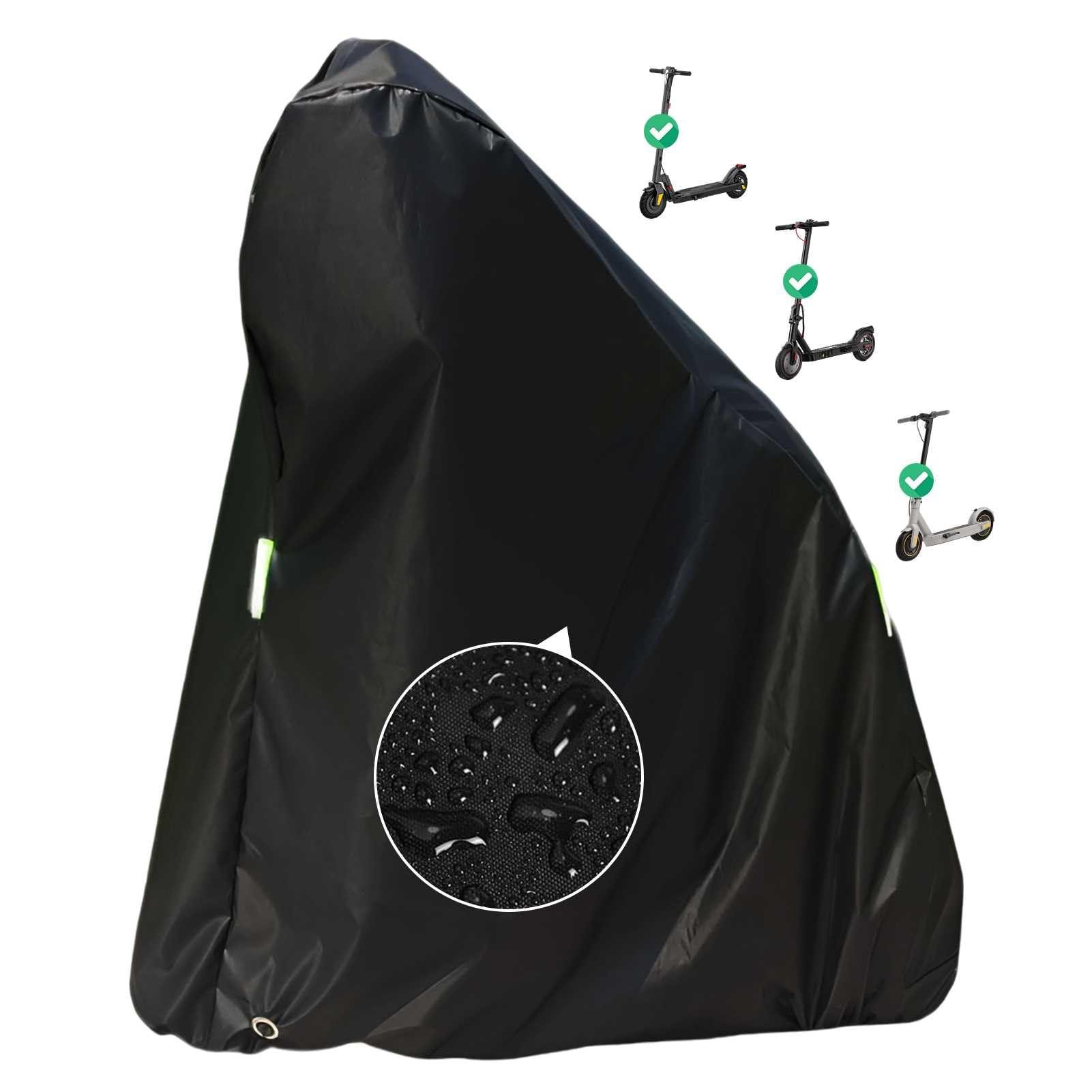 MZBZYU MZBZYU Electric Scooter Cover All Season Universal Weather Quality Waterproof Sun Outdoor Protection Small Foldable Kick Scooter Shelter Tear Proof Night Reflective and Lock-Holes Simple Covers