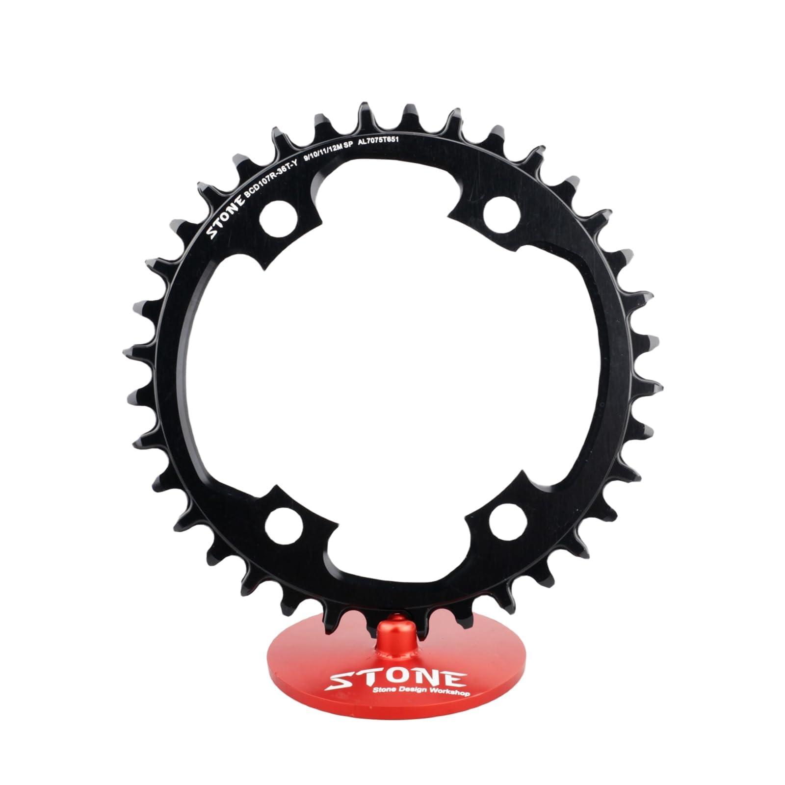 DJC Components DJC Stone Round Chainring 107BCD for Sram Rival Crankset 107 Bcd Road Bike 34 36 40 42 44 46 48 50 52 54 56 58 60T AXS Flattop