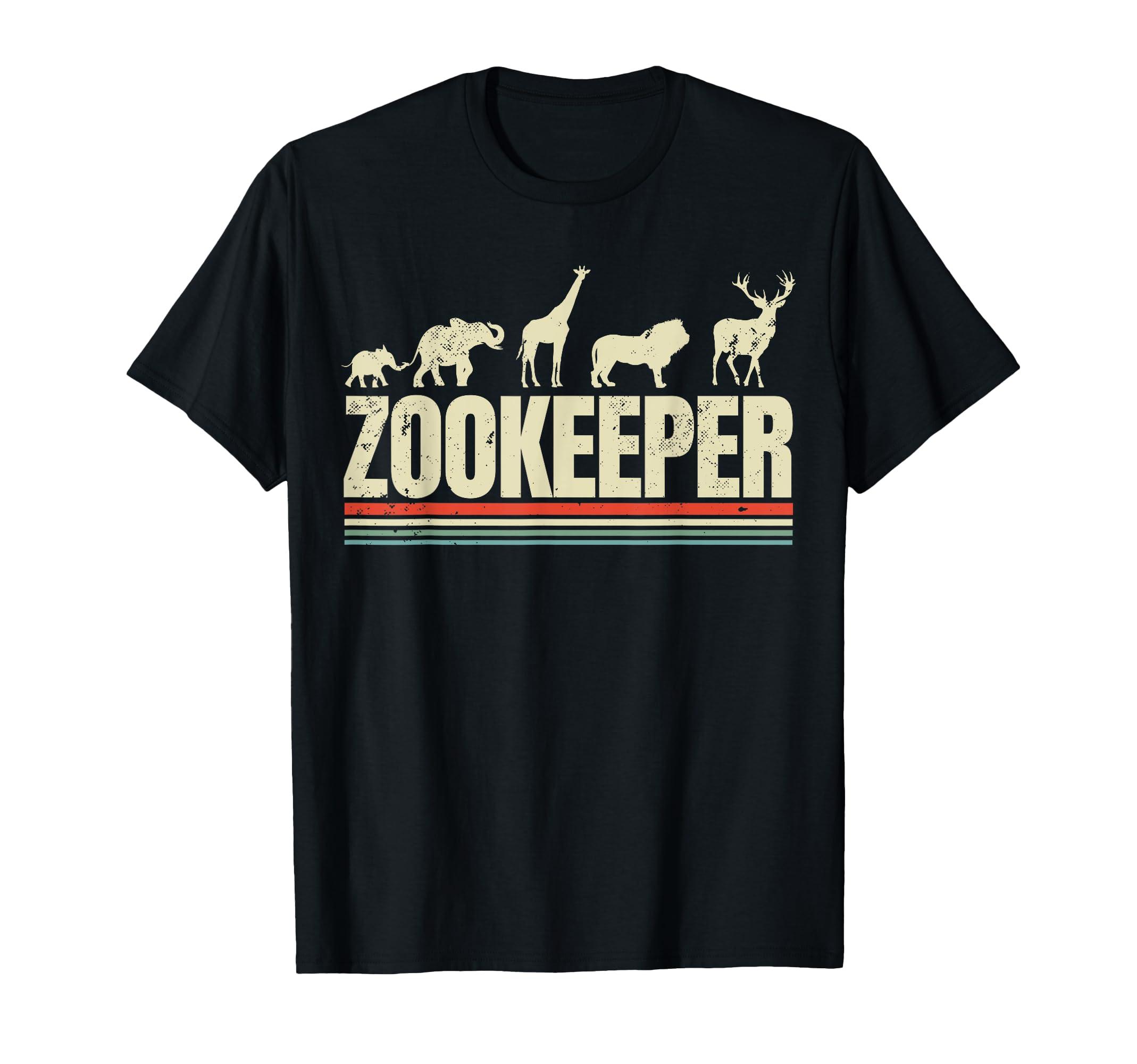 Zookeeper Zoo Keeper Costume Women Men Adult K Zookeeper Costume Zoo Keeper Adult Animals Wildlife Safari T-Shirt