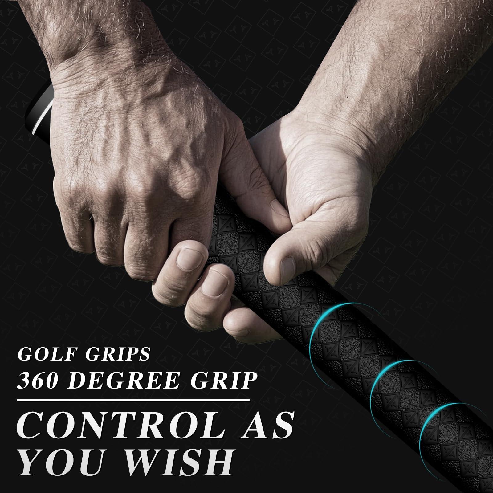 KINGRASP KINGRASPgolf club grips (13 Piece) Set golf club grips | Multi-Compound Rubber Golf Grip Undersize/ Standard / Midsize 10 Colors Optional.