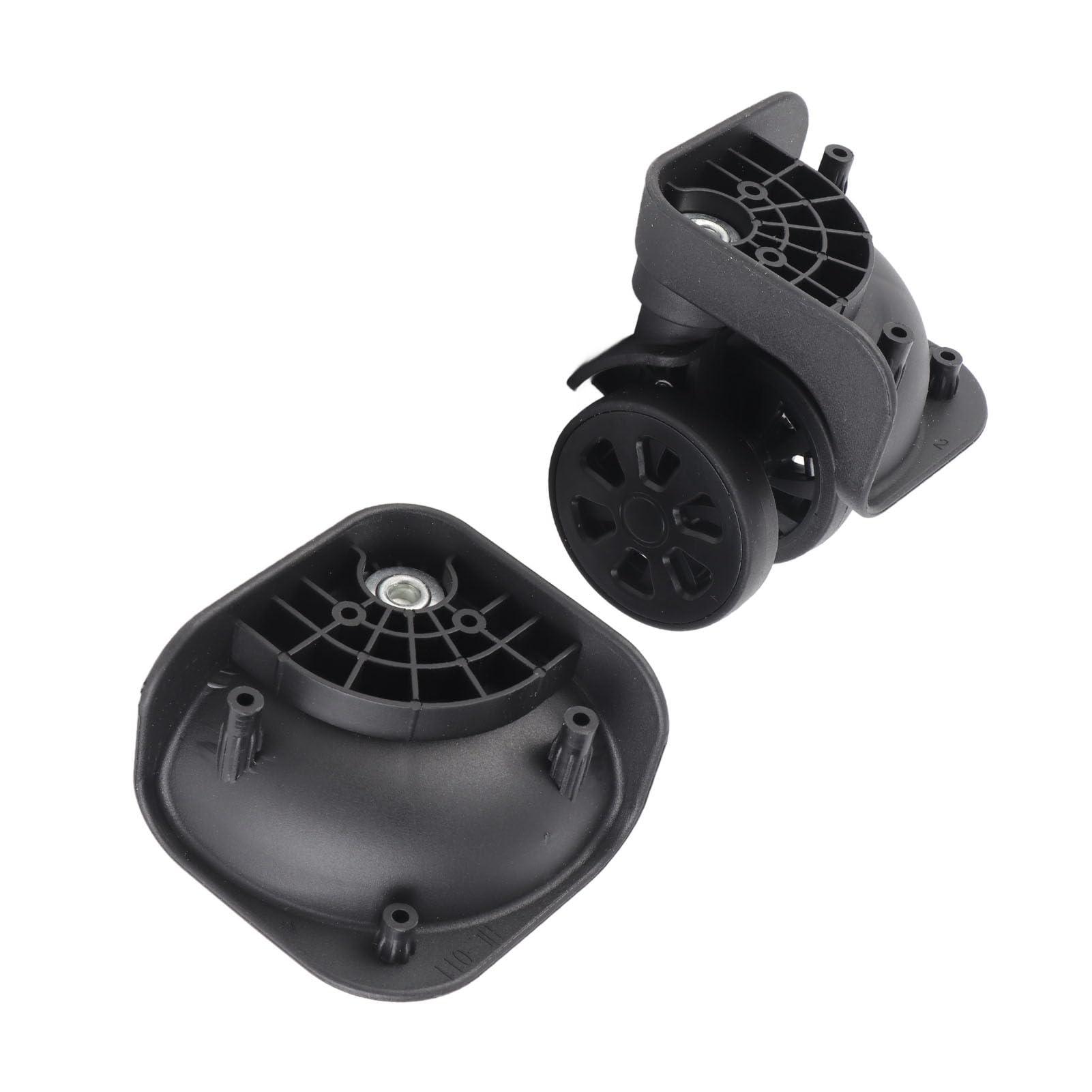 VGEBY Suitcase Wheel, 1 Pair Luggage Replacement Wheel Luggage Suitcase Caster Swivel Wheel Nylon for Repair Replacement Black