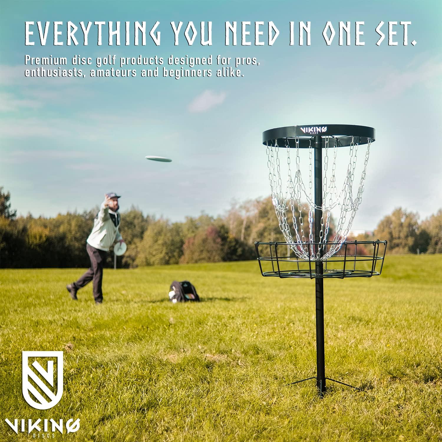 Viking Discs Viking Discs Competition Disc Golf Set - 8 Disc Golf Discs for Any Distance, PDGA Approved - Putter, Mid-Range, Fairway Driver, Distance Driver Set for Beginners and Professionals