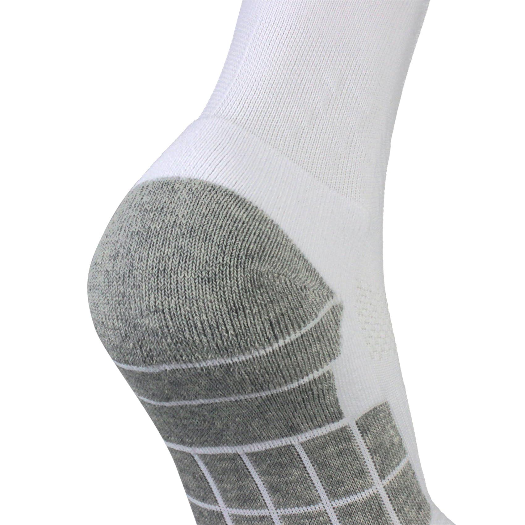 CWVLC CWVLC Boy's Soccer Socks Youth 5 Pairs Rugby Sport Team Athletic Knee High Long Tube Cotton Compression Socks White Small (3Y-5Y Youth/ 4-6 Women)