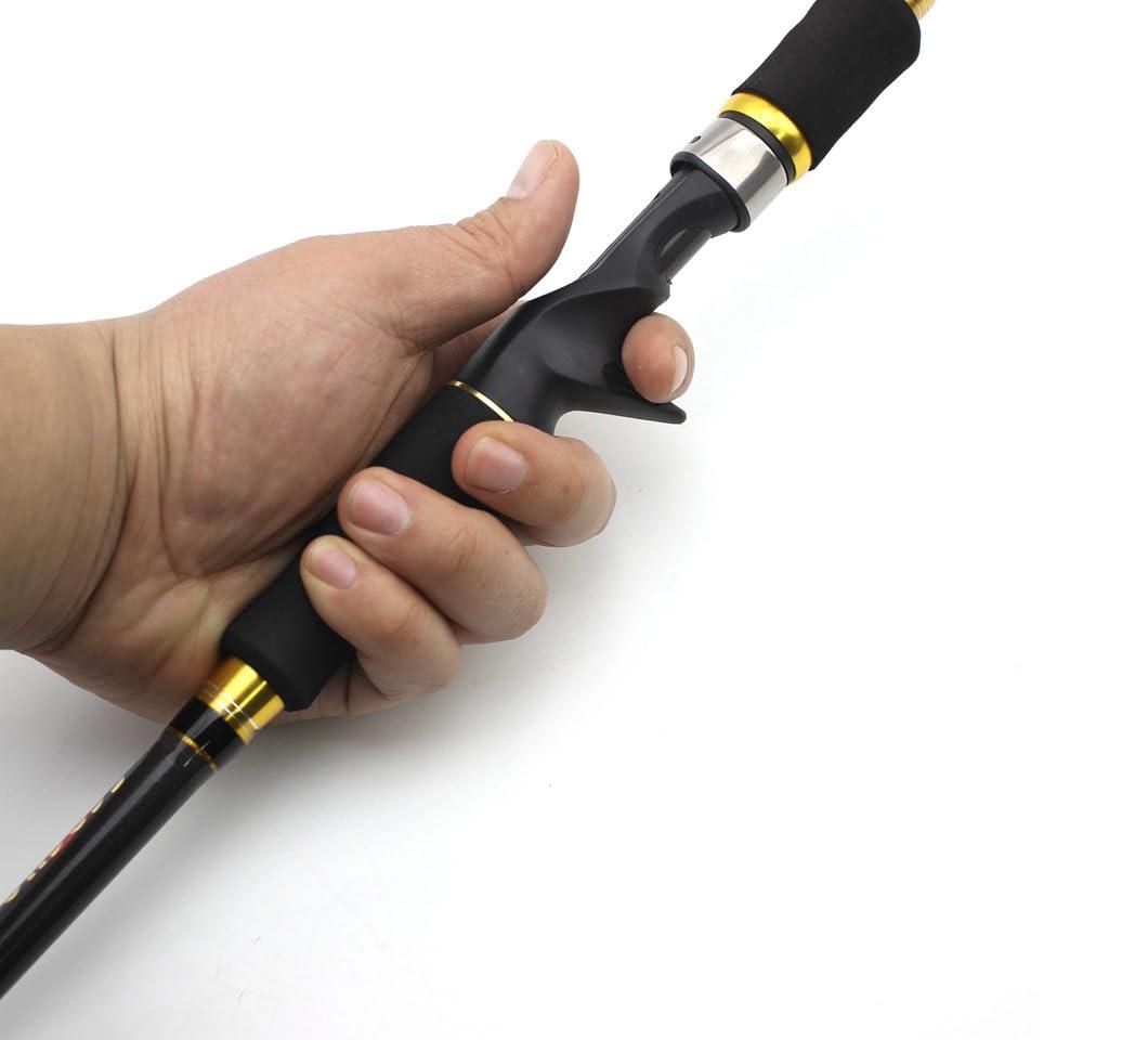 KTGCOZS KTGCOZS Ultra-Short Carbon Fiber Telescopic Fishing Rod Sea Saltwater Portable Spinning Pole (Spinning Rod, 2.4m)