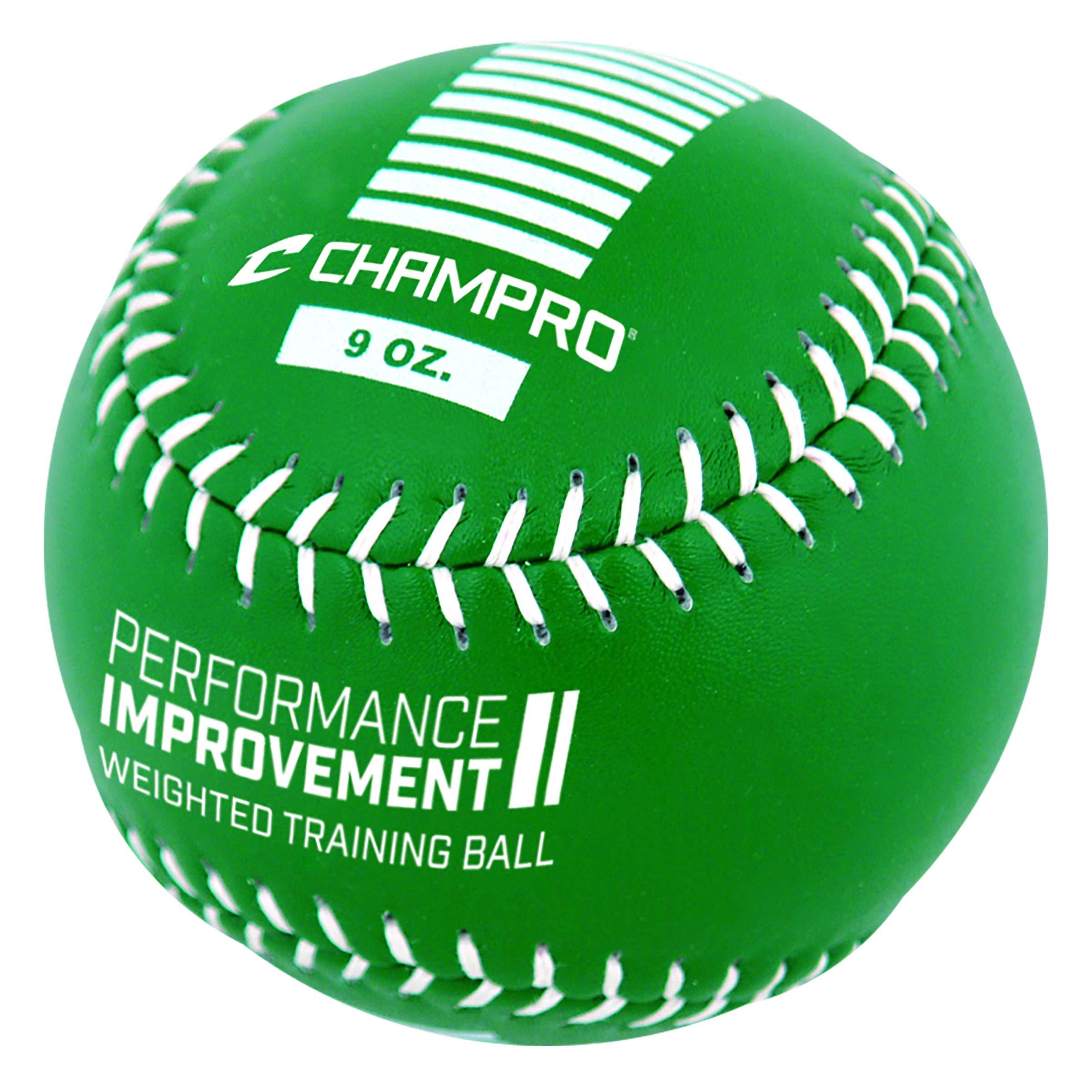 CHAMPRO CHAMPRO Weighted Training Softball Set GREEN, BLUE ,12-Inch
