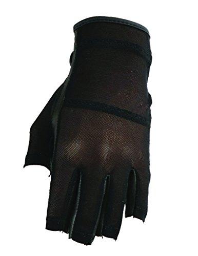HJ Glove HJ Glove Women's Black Solaire Half Length Golf Glove, Small, Right Hand