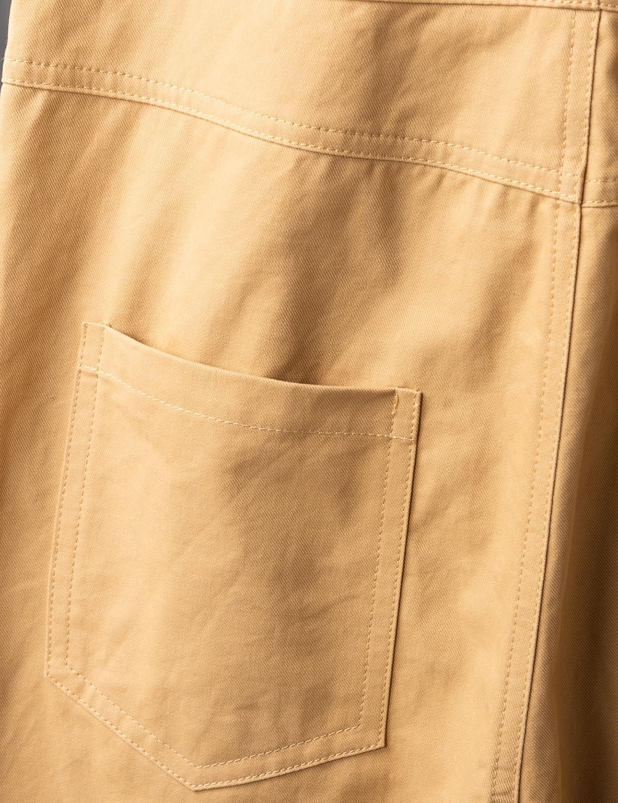 GINZOUS GINZOUS Men's Y2K Fancy Color Bib Overalls Shorts Size 32 Khaki