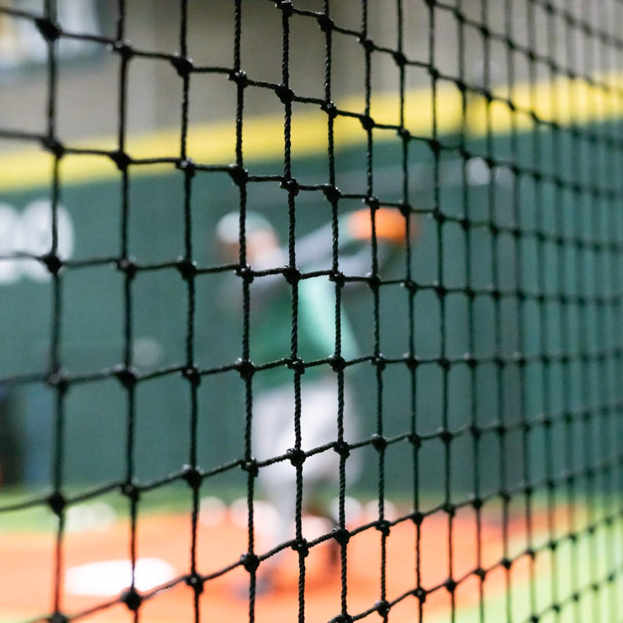 Net World Sports Fortress Baseball Batting Cage Nets | Heavy-Duty HDPP Fully Enclosed Baseball & Softball Cage Netting [14 Sizes & 3 Grade Options]  NET ONLY (20 x 8 x 8, 42)