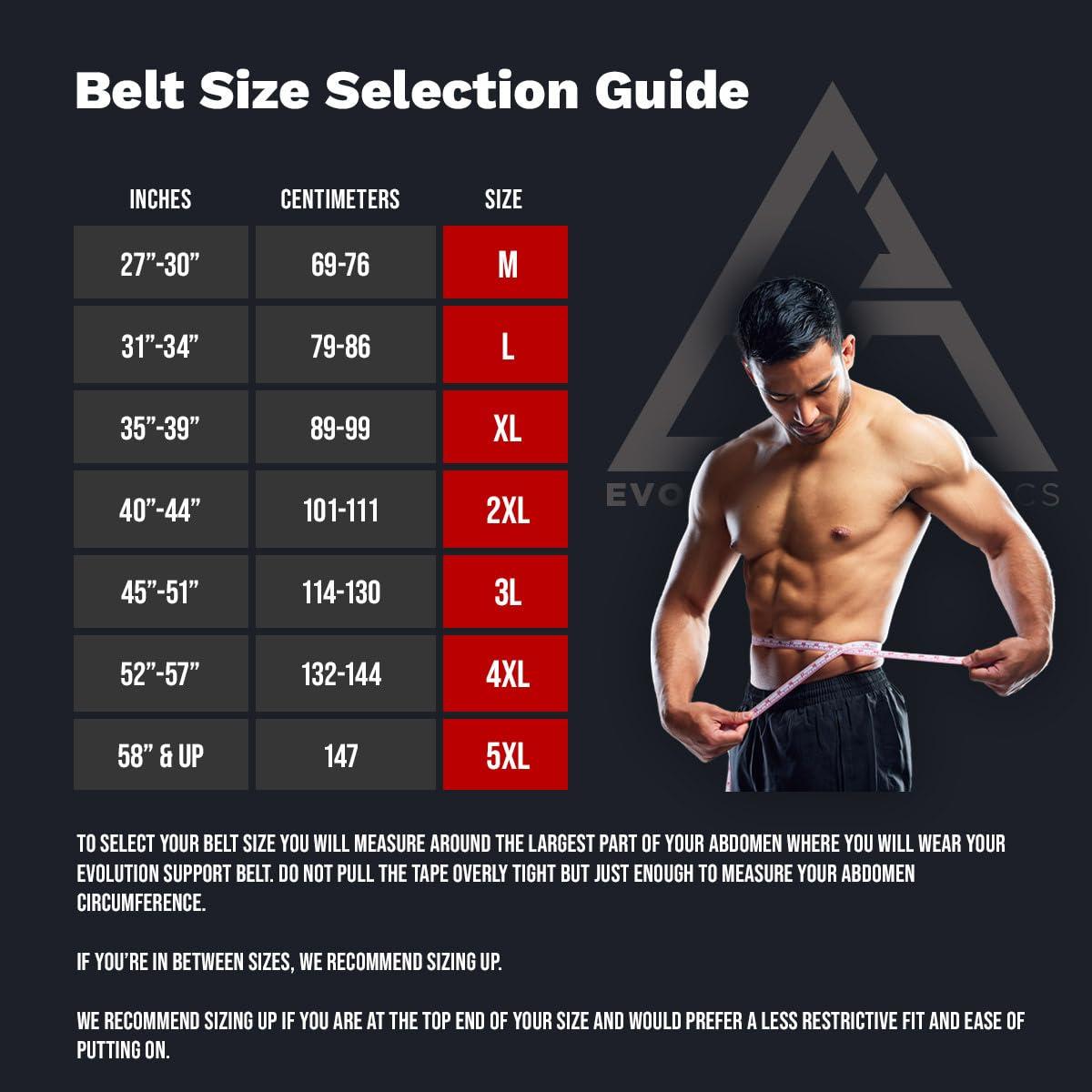 EA EVOLUTION ATHLETICS Evolution Athletics Weight Lifting Support Belt for Strength Training, Powerlifting, or Deadlift, Features Thick Durable Comfortable Neoprene, Reinforced Back, Adjustable Side Straps, 3XL, Black