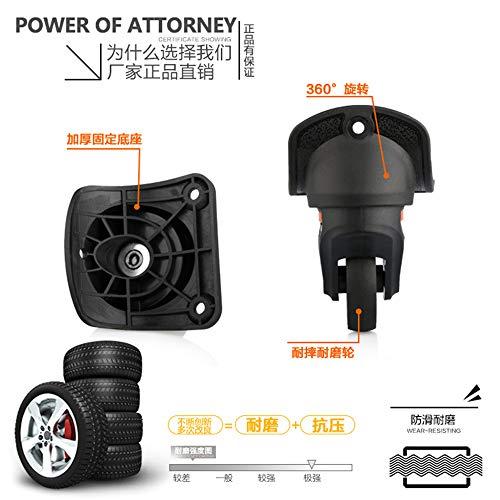 GH8 GH8 A Pair (DL-W022#) Detachable Mute Connected Spinner Wheels for Replacement Luggage Wheels Wear Silent Draw bar Box DIY