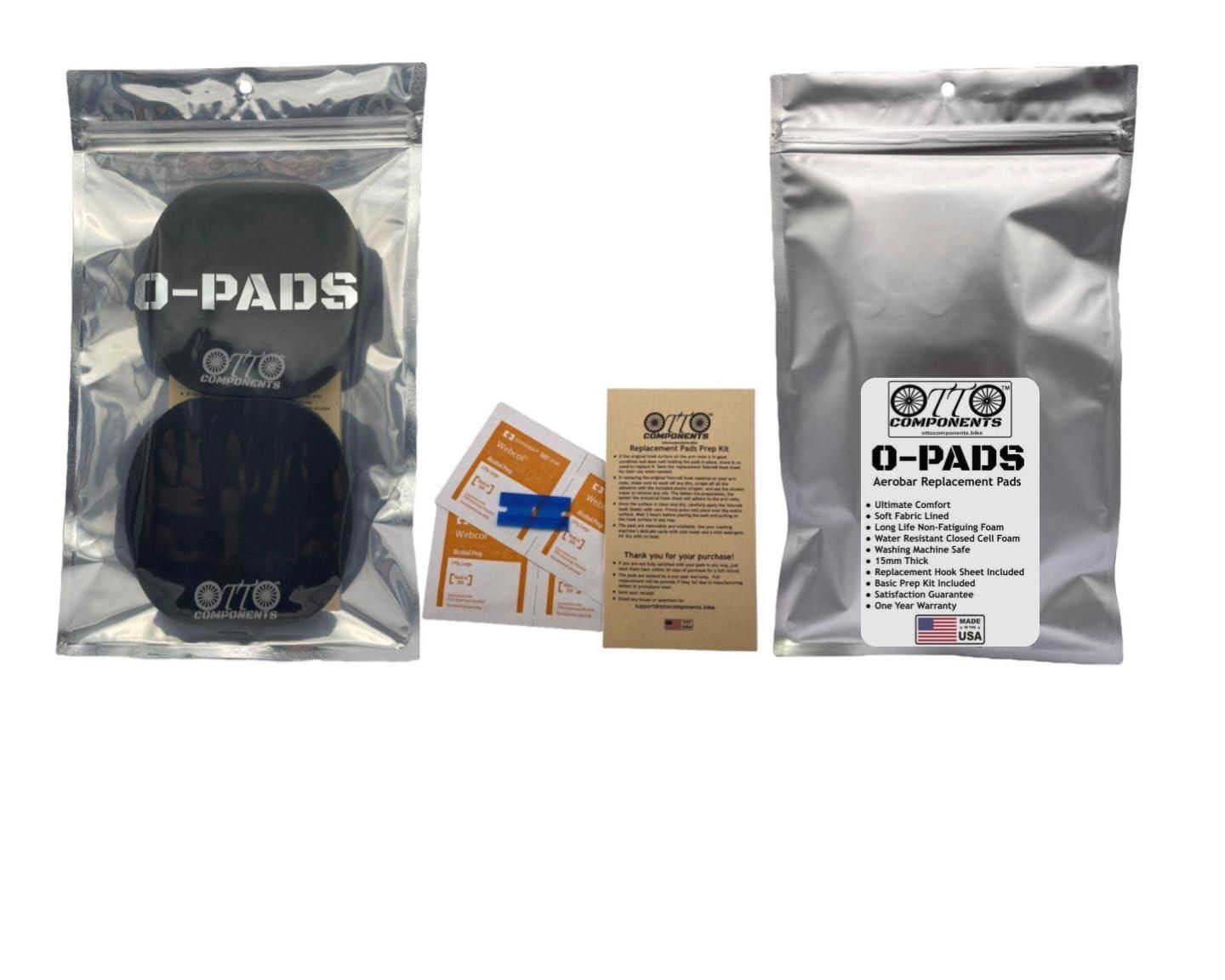 Otto Components Otto Components Scott RCO O-Pads Replacement Aerobar Arm Pads with Hook Sheet for Triathlon & Time Trial Bikes