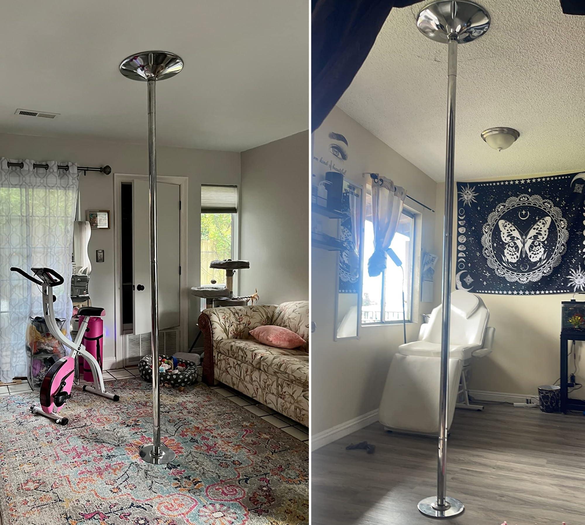 CIRCIR Dance Pole Portable Dancing Pole 45mm Portable Spinning Dance Stripping Pole for Home Fitness, Professional Dancing Pole Kit with Extension Accessories for 7ft 8ft 9ft 10ft 11ft 11.5ft 12ft 12.5ft Hig