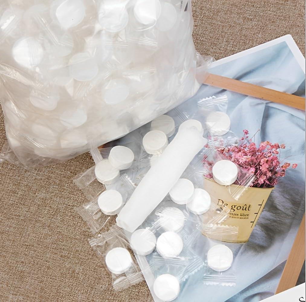 Swity Home Swity Home 200 Pack Compressed Towel Coin Tissues Portable Wipe Napkin Paper Tablets Non-Woven Disposable Compressed Cotton Coin Tissue Towel Home Hand Wipes for Travel Camping Outdoor Sports