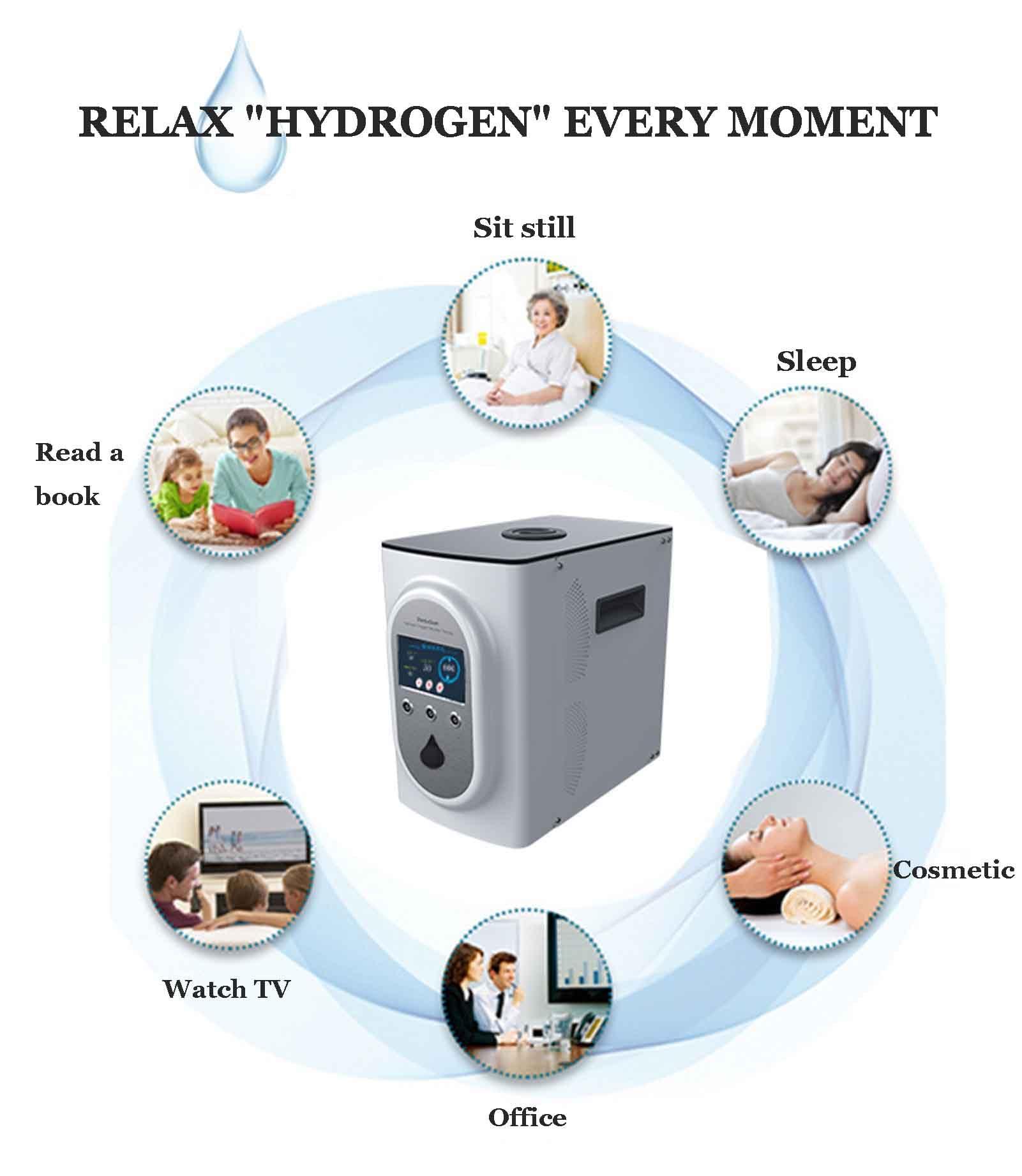 ASHLGQB ASHLGQB Hydrogen Inhalation Machine, HO-Mixed (300H+300O+300H) mL/min Hydrogen Inhaler, Upgrade Hydrogen Water Generator, 99.99% High Purity, Adjustable flow