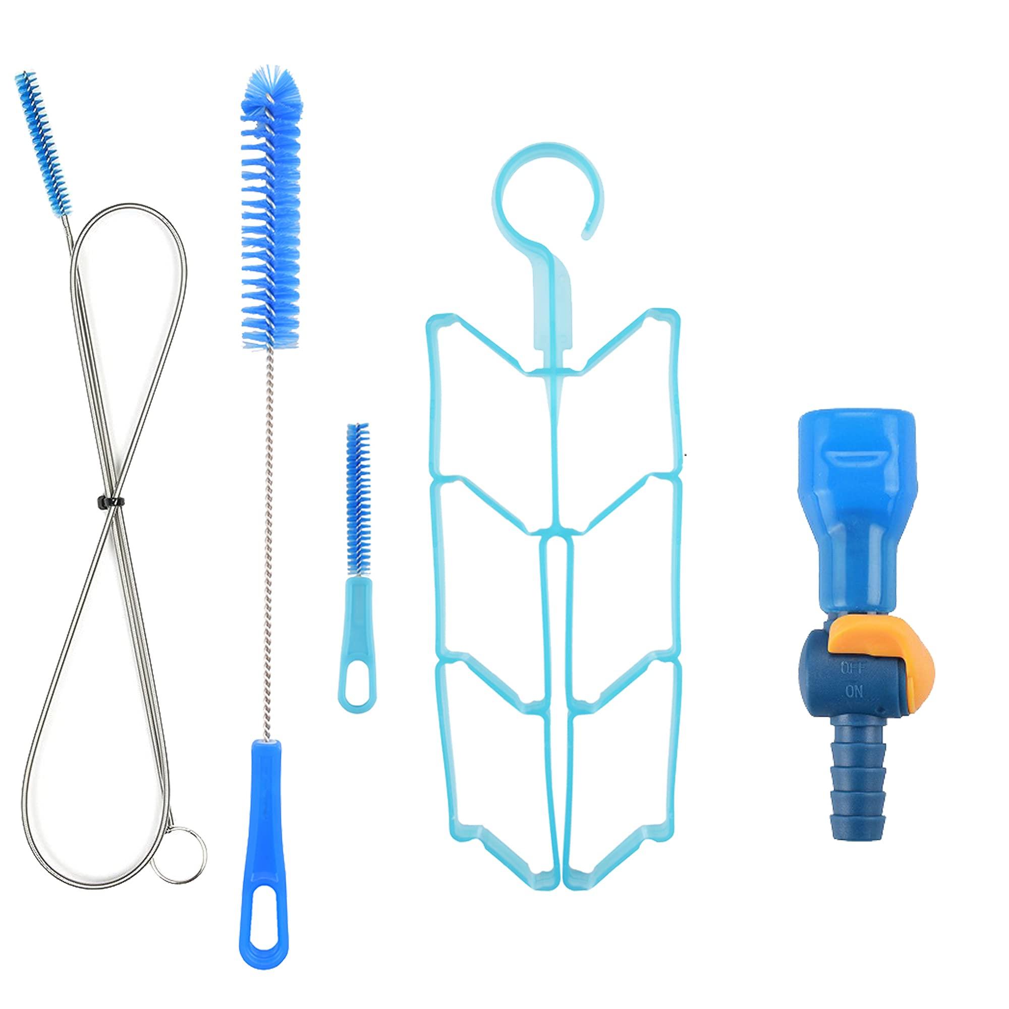 J.CARP J.CARP Cleaning Kit with ON-Off Switch Bite Valve Tube Nozzle Replacement for Hydration Pack Bladder