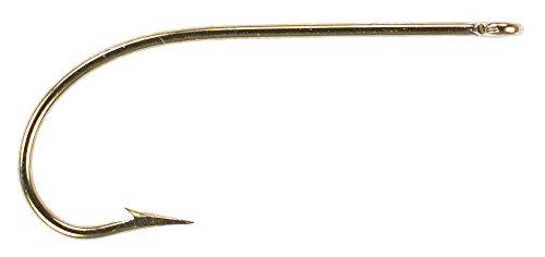 Mustad Mustad 3366 Classic Sproat Large Ring Saltwater / Freshwater Fishing Hook (100-Pack), Bronze, Size 1
