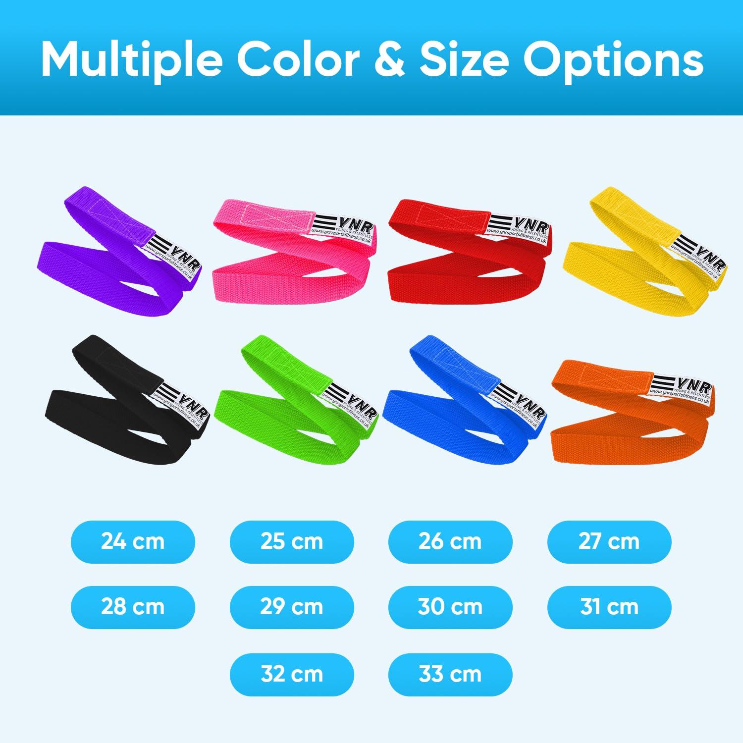 YNR YNR Premium Gymnastic Bar Loops Straps, hand grip, palm protection, guards (26CM, Purple)