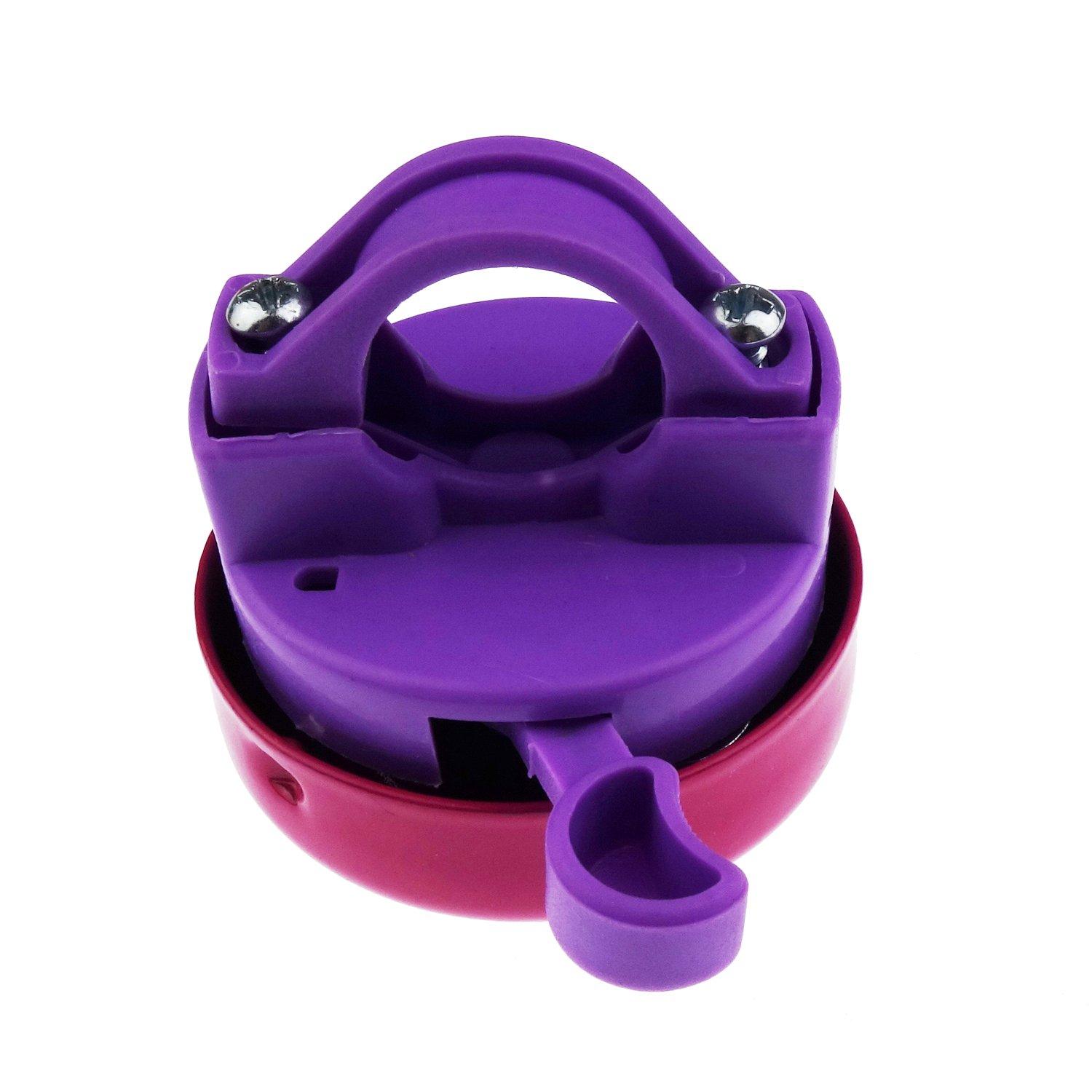 Kasteco Kasteco 2 Pack Bicycle Bike Handlebar Scooter Streamers,1 Pack Bicycle Bell and Bicycle Handle Bar Grips, (Rose)