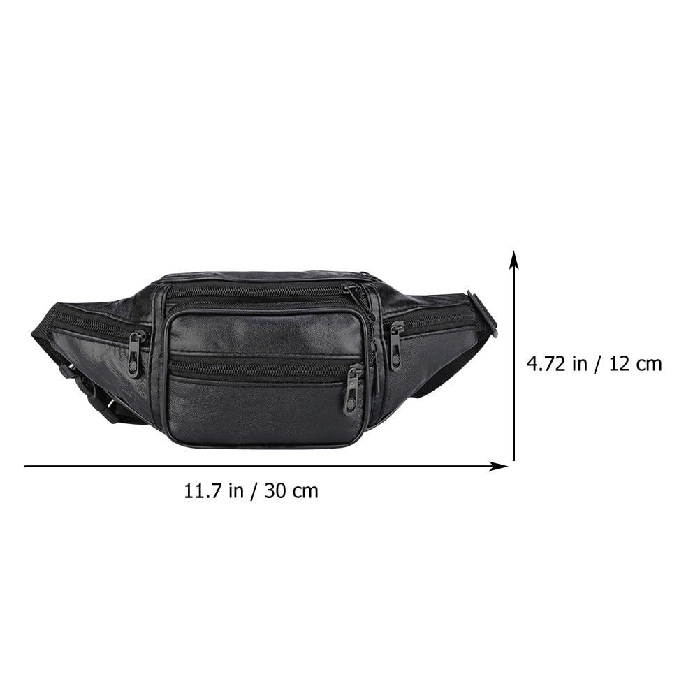 BESPORTBLE BESPORTBLE 5pcs Men\'s Belt Bag Fanny Waist Bag Leather Bum Bag Vintage Purse Jogging Belt Outdoor Waist Pouch Running Water Belt Hiking Fanny Hip Bag Satchel Travel Cell Phone