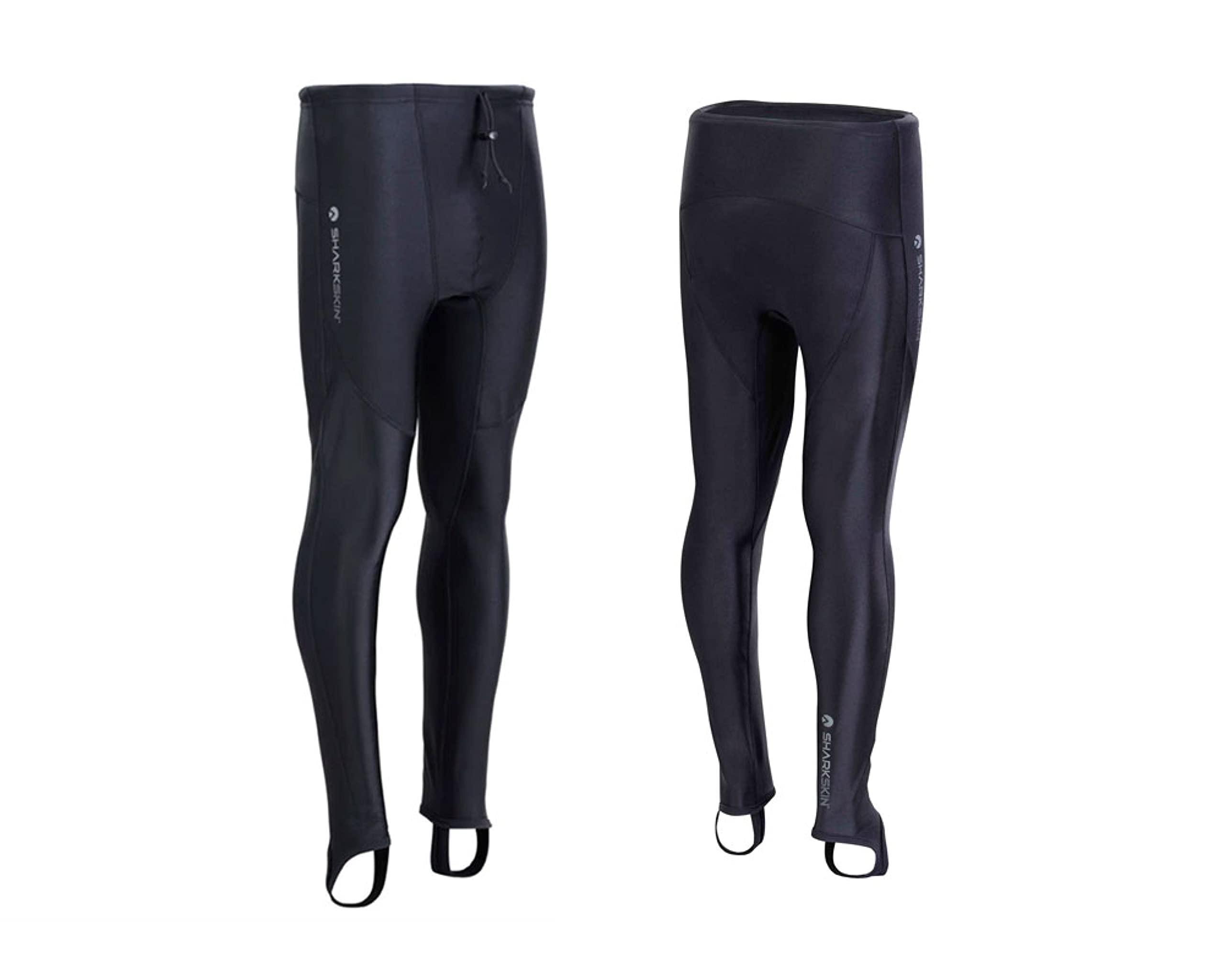 Sharkskin Sharkskin Men\'s Robust High-Waisted Chillproof Wetsuit Long Pants for Scuba Diving/Water Sports, Black, XXX-Large