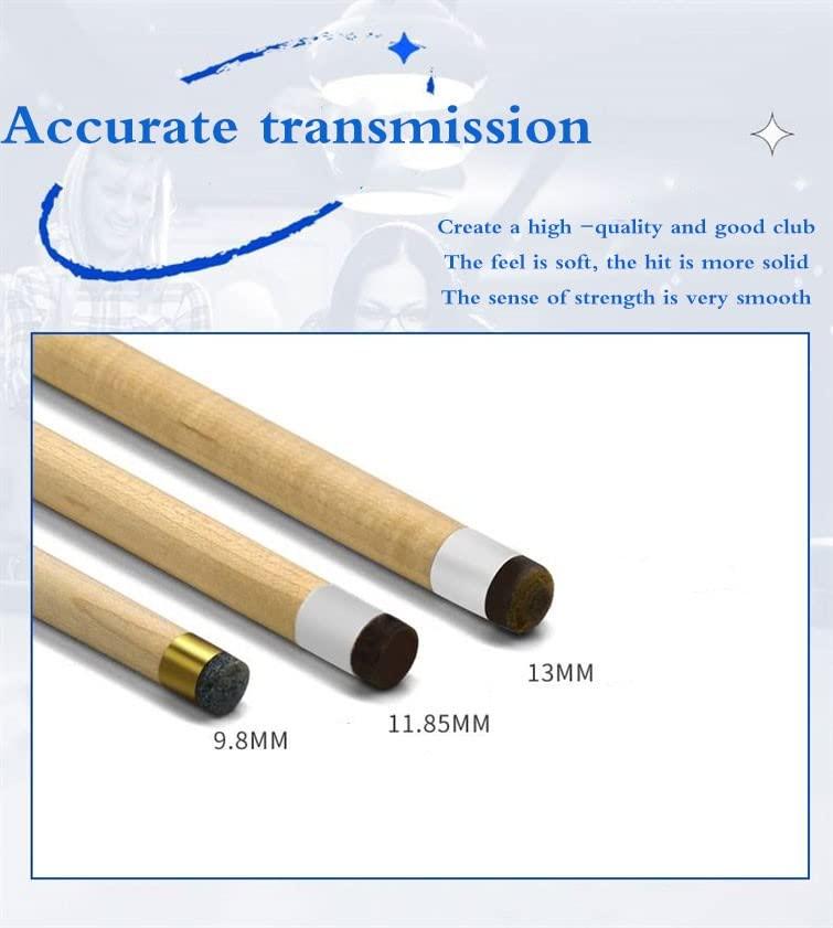 sxysdkjco 57-in 19 Oz Maple Pool Cue Sticks for Adult Professional 1/2 Blliard Cue Sticks sxysdkjco 230422(Color:b-Single Rod,Size:13mm)