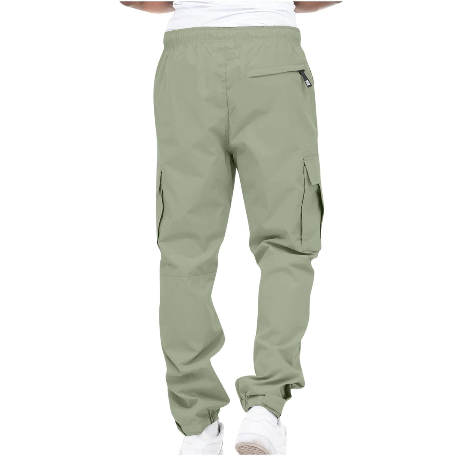 Ctreela Ctreela Mens Fashion Cargo Jogger Pants Outdoor Hiking Relaxed Fit Sweatpants Multi Pockets Tapered Leg Sports Track Pants