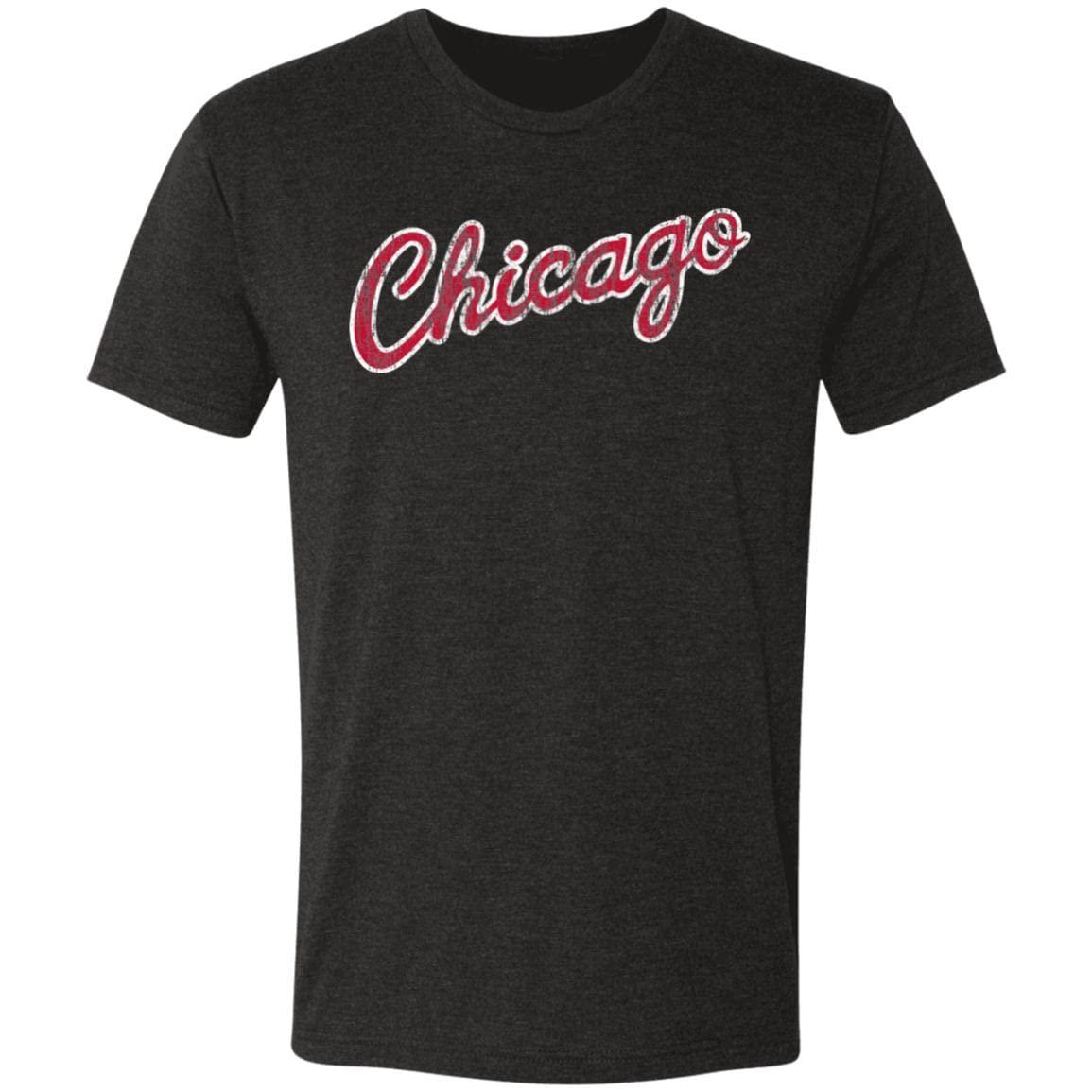 ThirtyFive55 ThirtyFive55 Chicago MJ Retro Script Tri-Blend Tee Vintage Black L