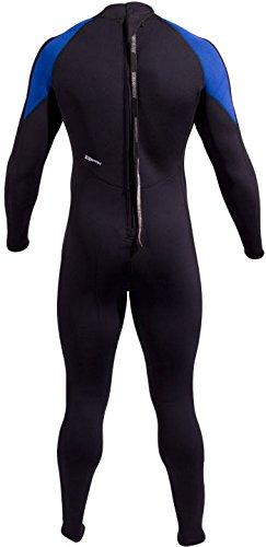 Neo-Sport NeoSport Wetsuits Men's XSPAN 7mm Full Jumpsuit, Blue Trim, Small - Diving, Snorkeling & Wakeboarding