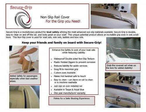 Secure Grip® Secure-Grip: Non-Slip Boat Handrail Cover 32.5"