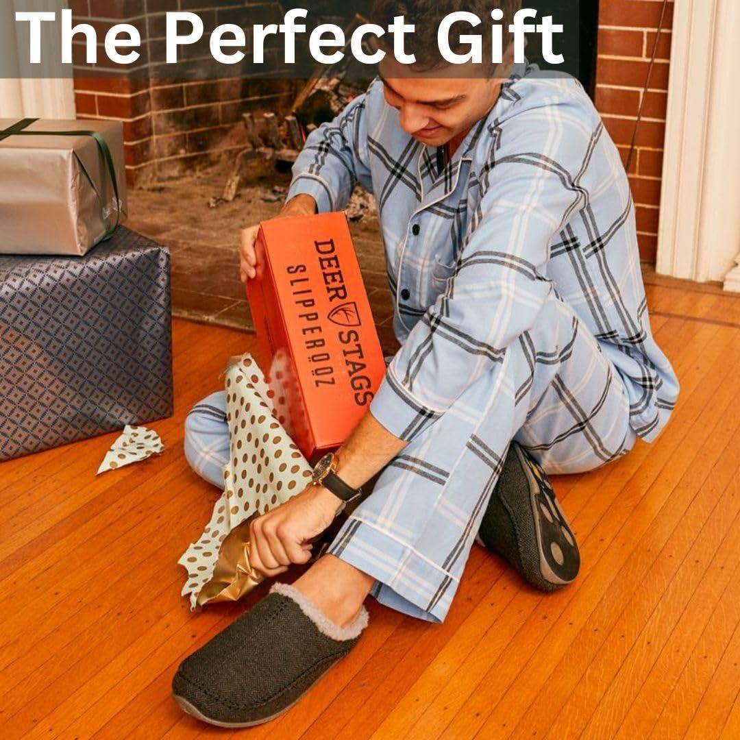 Deer Stags Deer Stags Unisex Nordic Microsuede Slipper / Chestnut / Men's 16 US / Medium