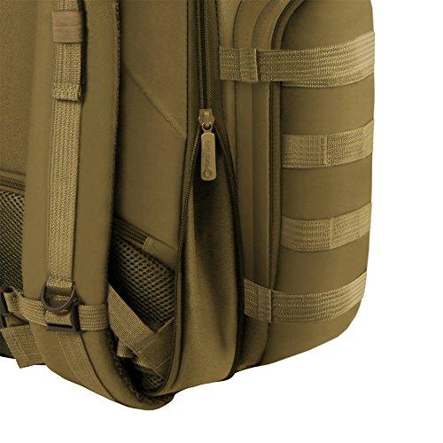 East West U.S.A East West U.S.A RT515 Tactical Molle Sport Military Assault Expandable Trekking Bag, Tan