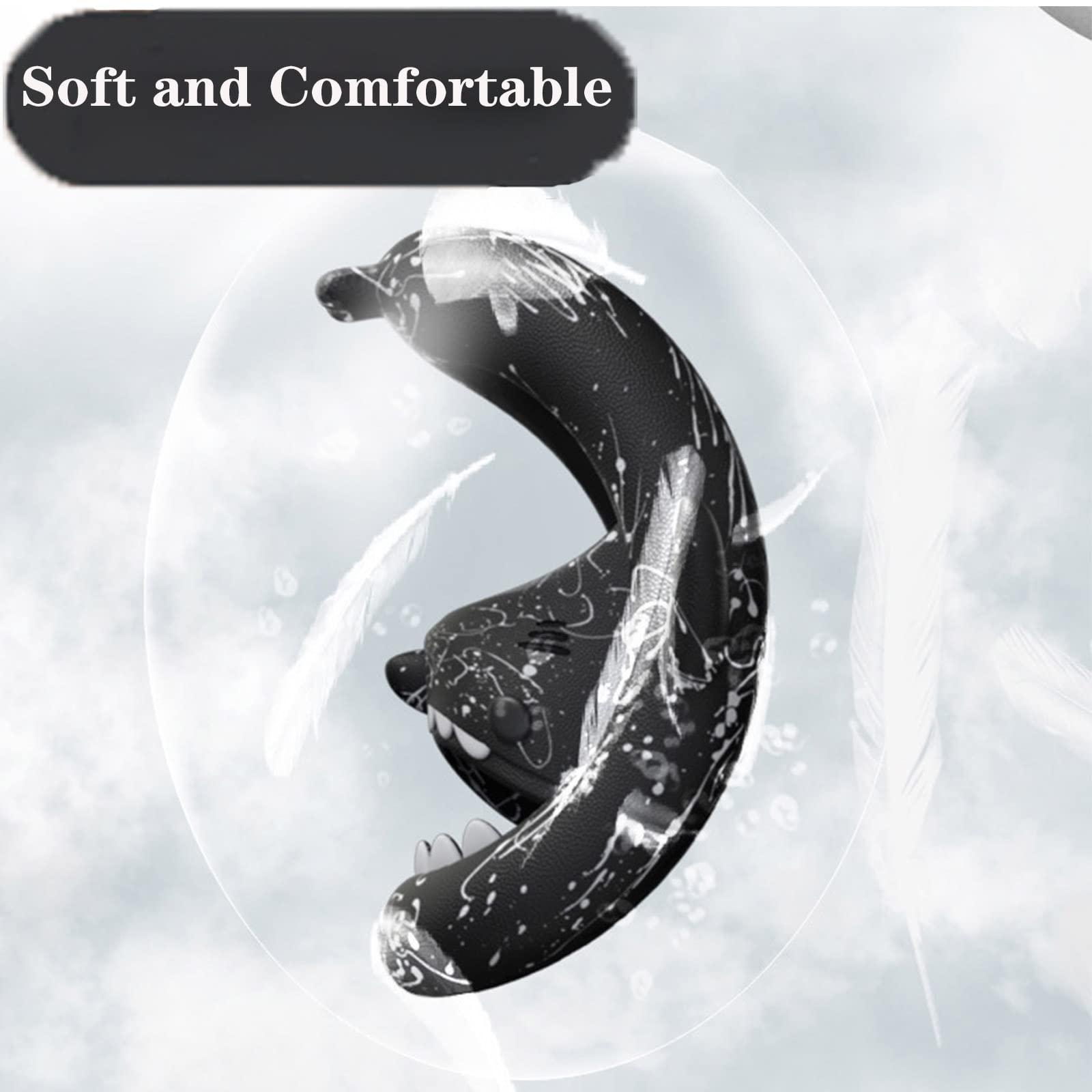 Jfxgjuv Jfxgjuv Shark Slides Slippers for Women Men Cute Cartoon Cloud Shark Slides Novelty Open Toe Quick Drying Non-Slip Cloud Pillow Slippers Home Bathroom Beach Sandals (F,9.5-10 Women/7.5-8 Men)