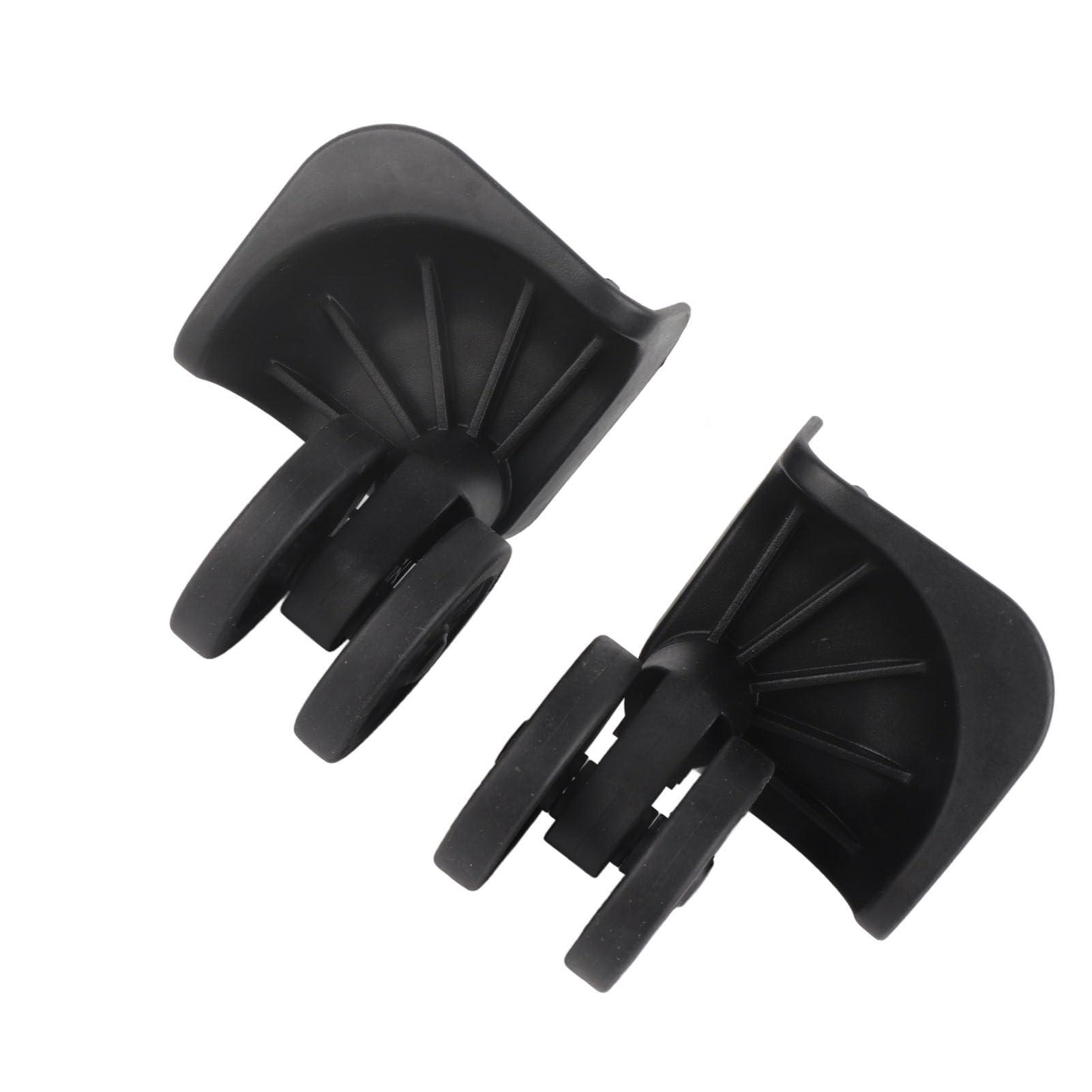 VGEBY Suitcase Wheel, 1 Pair Luggage Replacement Wheel Luggage Suitcase Caster Swivel Wheel Nylon for Repair Replacement Black