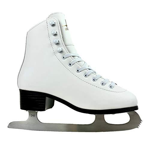 American Athletic American Athletic Shoe Women's Tricot Lined Ice Skates, White, 8 (52208)