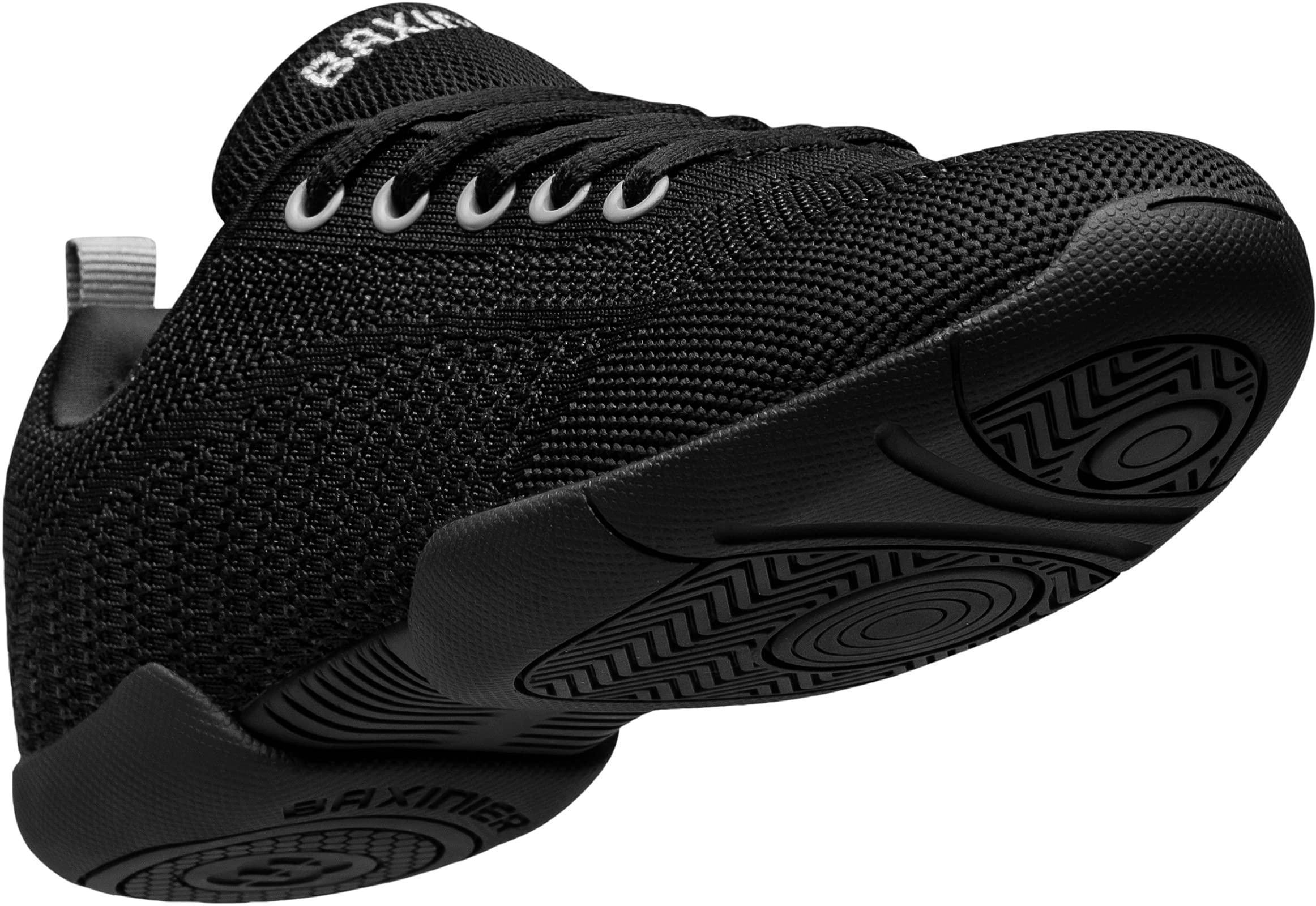 BAXINIER BAXINIER Girls Black Cheerleading Shoes Breathable Youth Cheer Competition Sneakers Athletic Training Dance Tennis Walking Shoes - Black 11.5 Little Kid