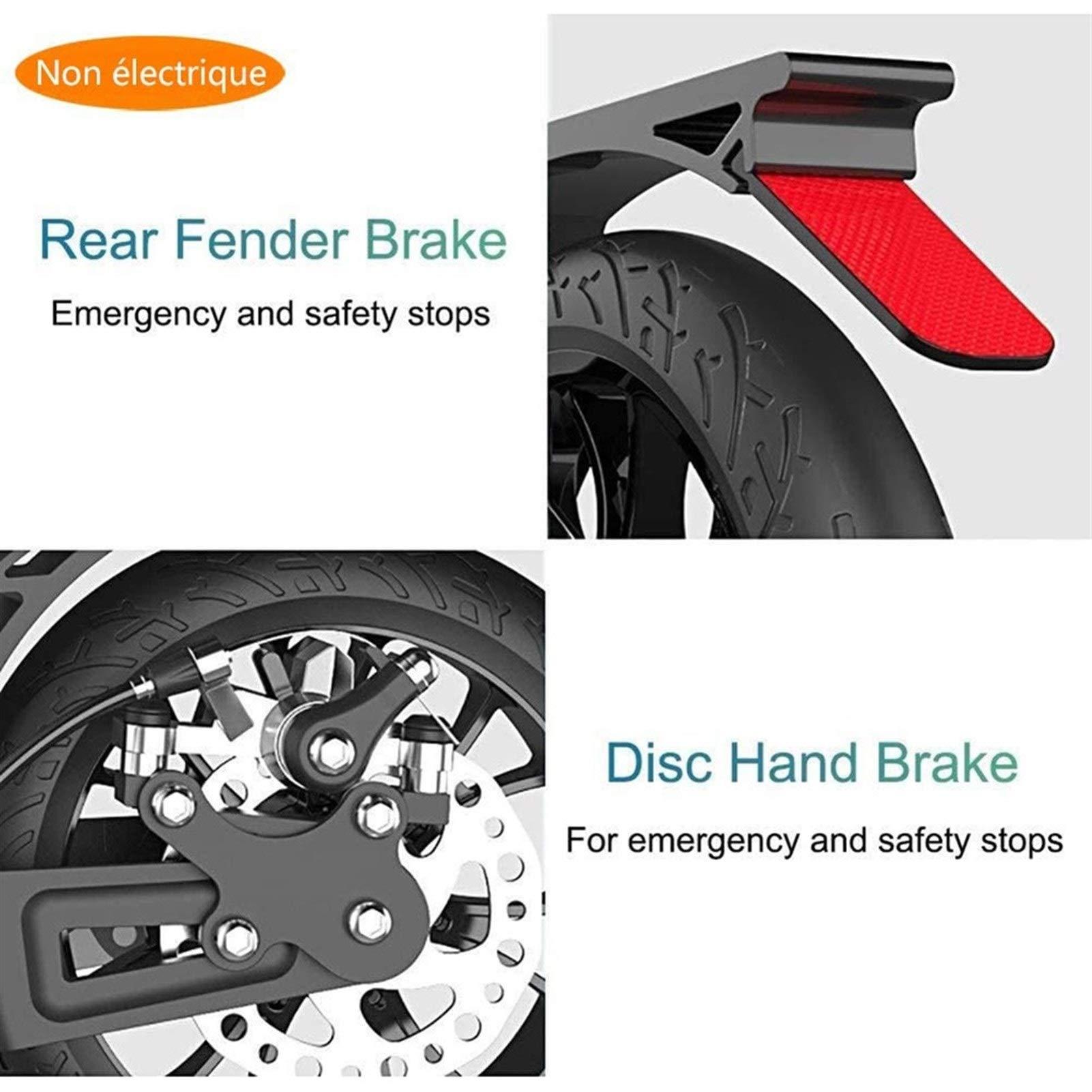 CMMC CMMC Adult Kick Scooter with Big Wheels and Disc Handbrake, Quick-Release Folding System - Dual Suspension System Commuter Scooter for Adults and Teens(non-electric)- Supports 220lbs