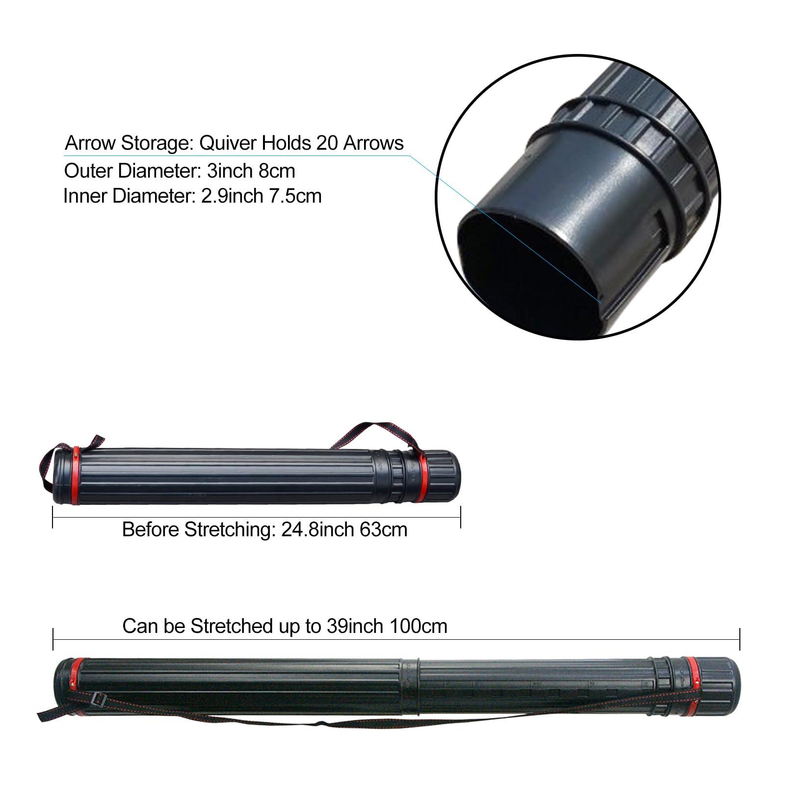 D&Q D&Q Bow and Arrow for Adults Takedown Recurve Bows Hunting Bow Archery Set Adult Longbows Kit 56\" 30-50lb Right Hand Bow Aluminum Alloy Riser for Beginner and Professional Hunting ShootingBlack,45lb