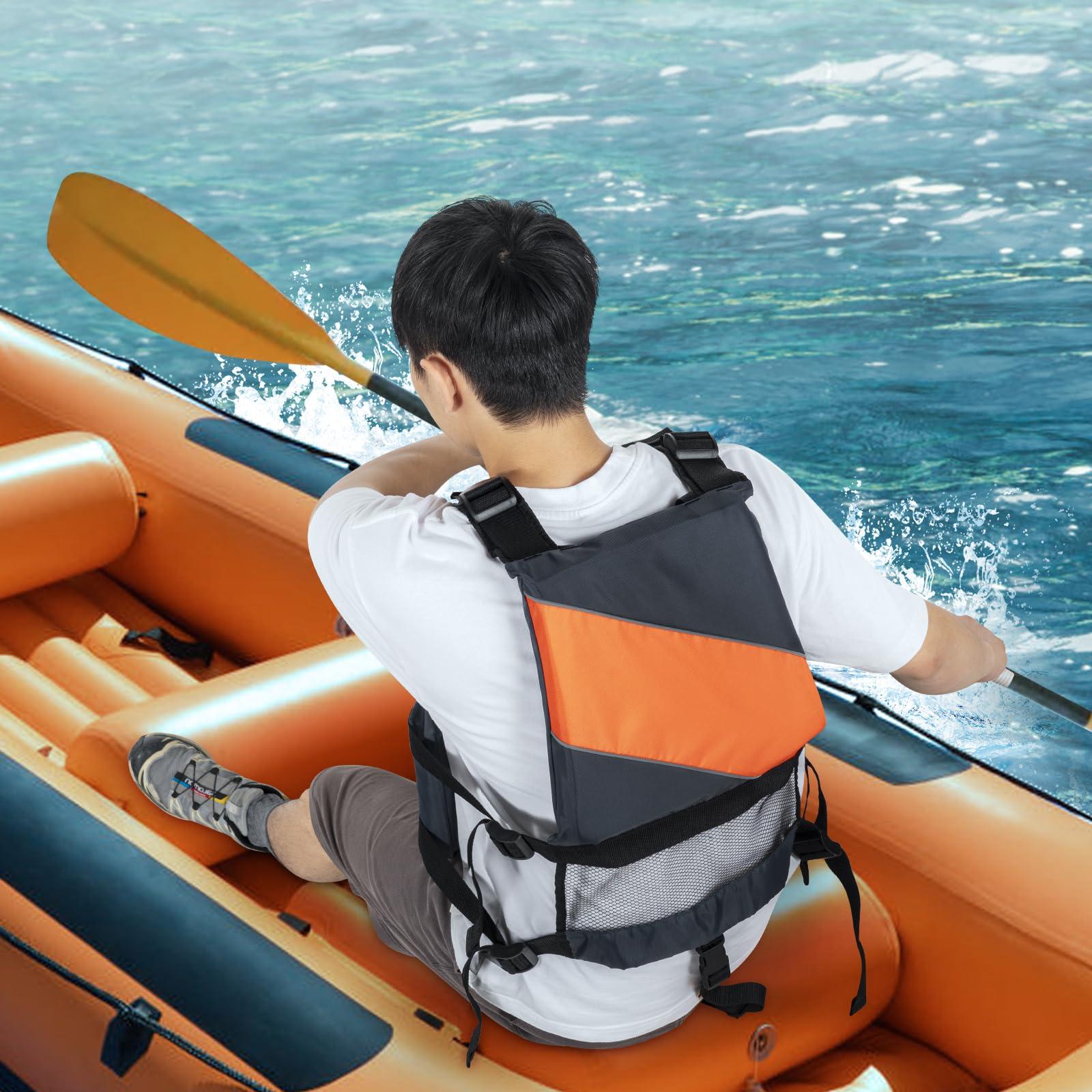 VEVOR VEVOR Life Vest for Watersports (PFD), Life Jacket with Waterproof Nylon & 85N Buoyancy, Life Vest/Jacket for Any Water Activity-Fishing, Kayaking, Surfing and More, Men and Women M